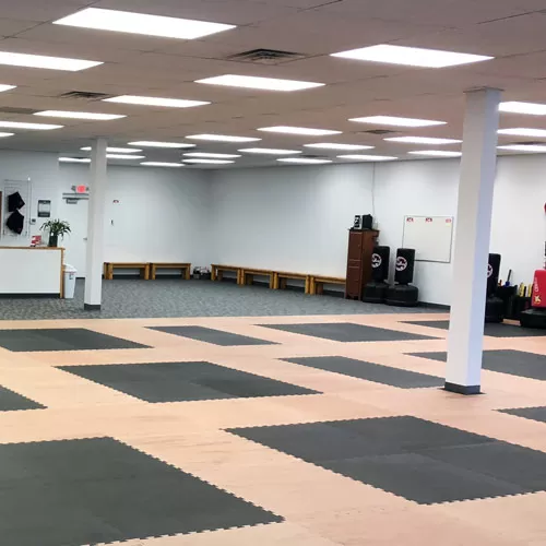 pole padding in martial arts studio