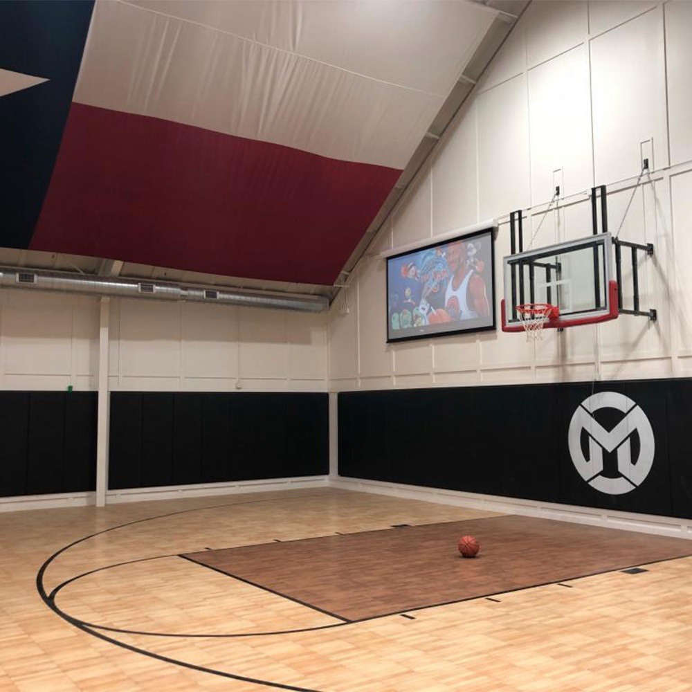 Wall Pad 2x8 Ft WB LipTB home basketball court