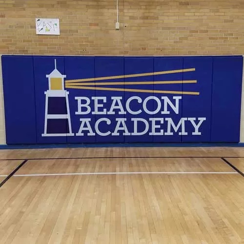 Gym Wall Pads 2x5 Ft Lip Top and Bottom Beacon Academy