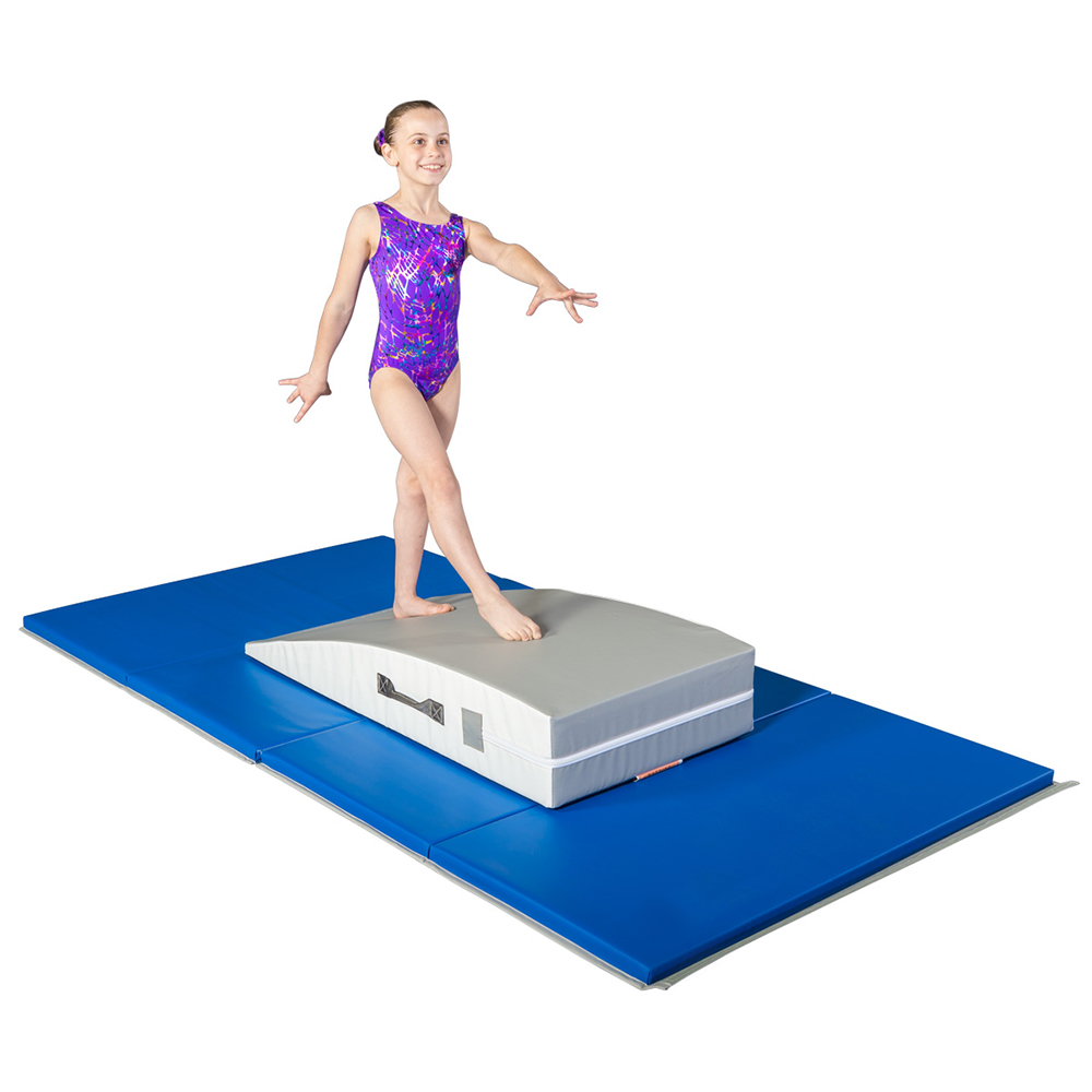 Greatmats Folding Vinyl and Foam Gymnastics Mat 4 ft. x 8 ft. x 2 in.