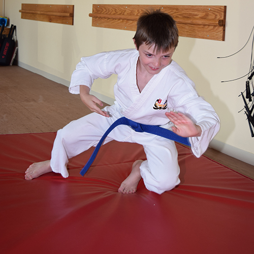 Safety Crash Mats for Martial Arts Red Bi-Fold