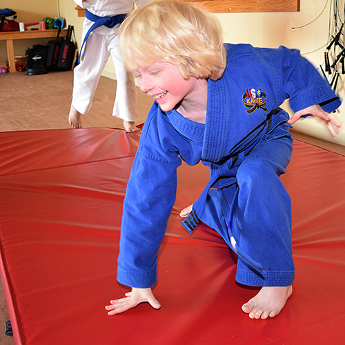 Red Martial Arts Safety Landing Mat