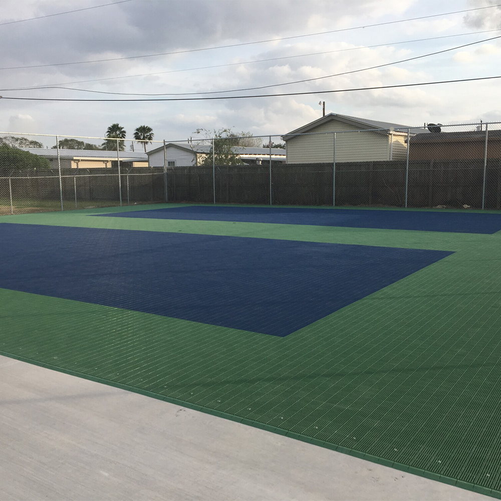 Pickleball Court Kit without Lines 30x60 Ft. two courts no lines.