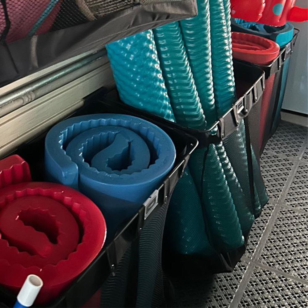 water room perforated floor tile