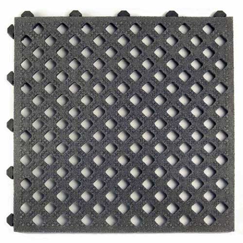 grit top matt perforated black