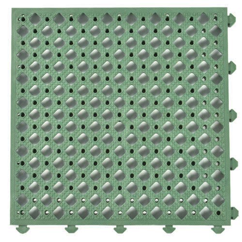 safety matta perforated green