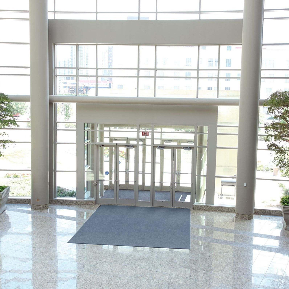3M Nomad 8850 Heavy Duty Traffic Carpet Entrance Mat 3x5 Ft. in Sterling business entrance installation