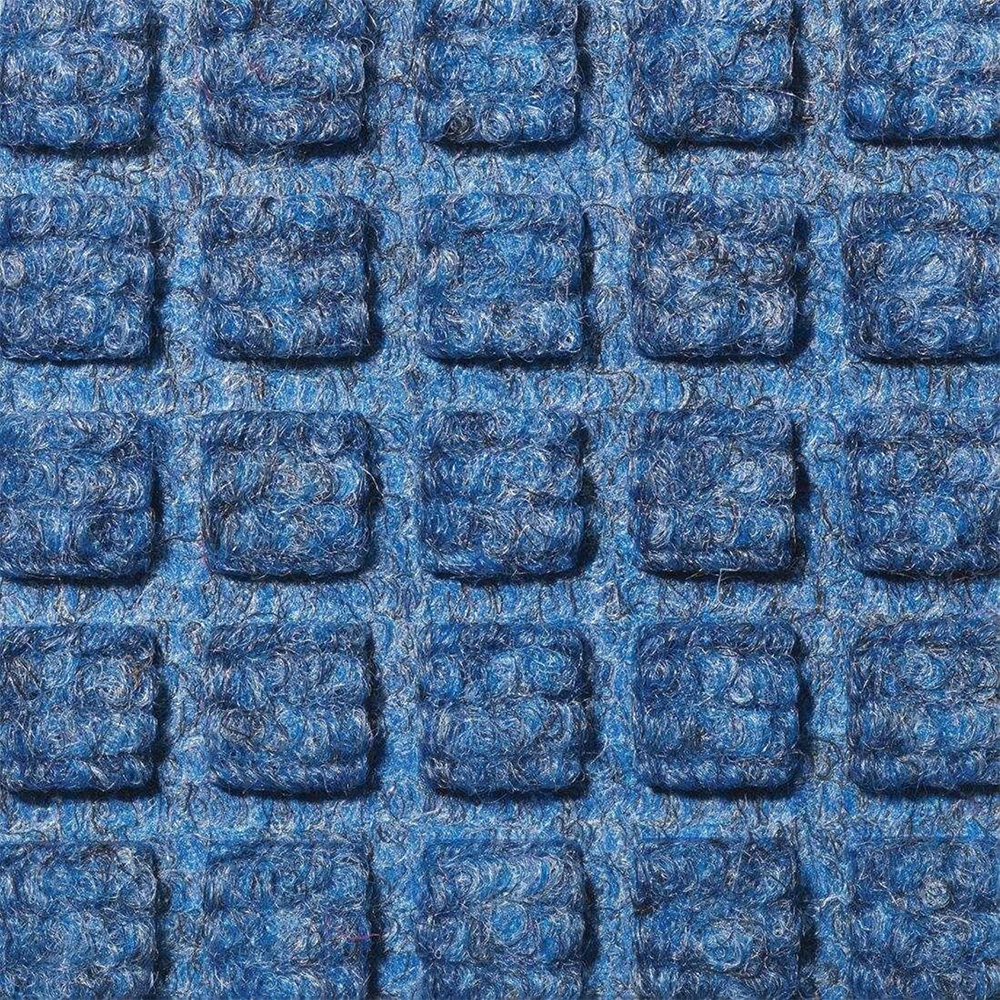 Aqua Block Carpet Entrance Mat 34.5x58 Inches Blue texture close up