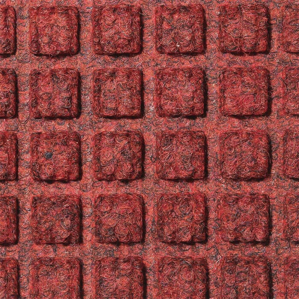 Aqua Block Carpet Entrance Mat 34.5x58 Inches Red/Black texture close up