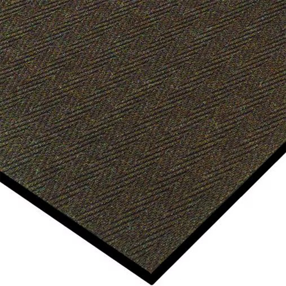 Chocolate mat corner of Chevron Carpet Indoor Entrance Mat 4x6 Ft.