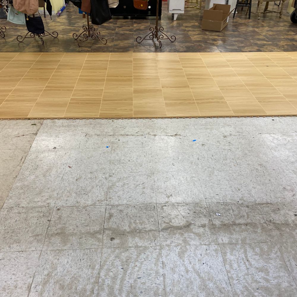 commercial store flooring upgrade