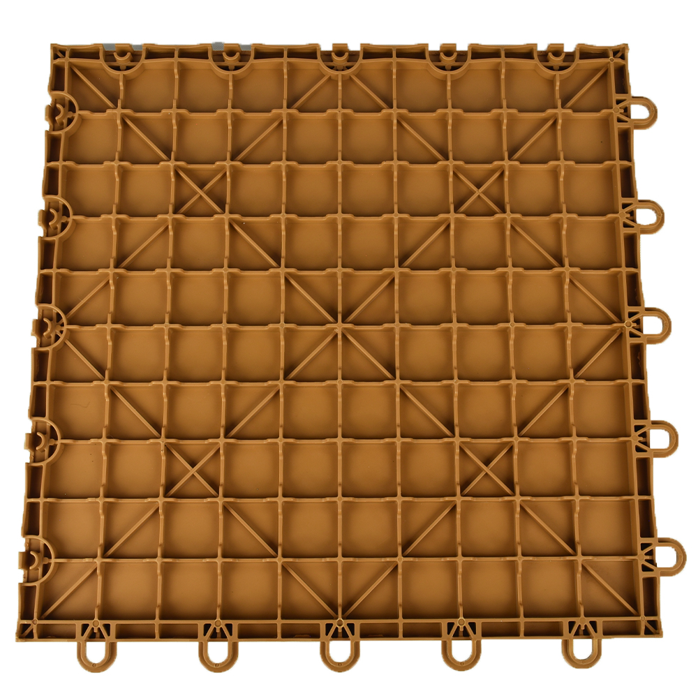 Back of American Cherry EZ Portable Dance Floor Tile 