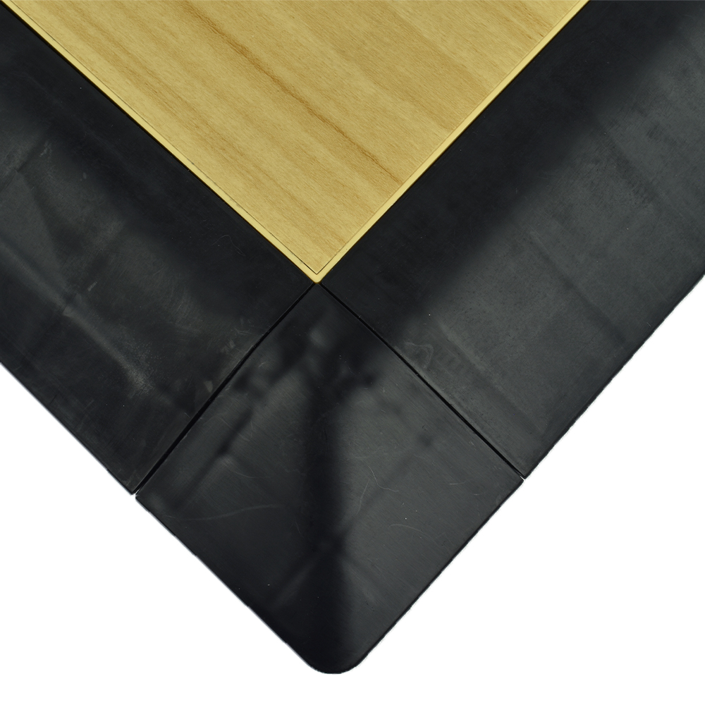 Close up of Golden Maple Tap Dance Floor Kit corner
