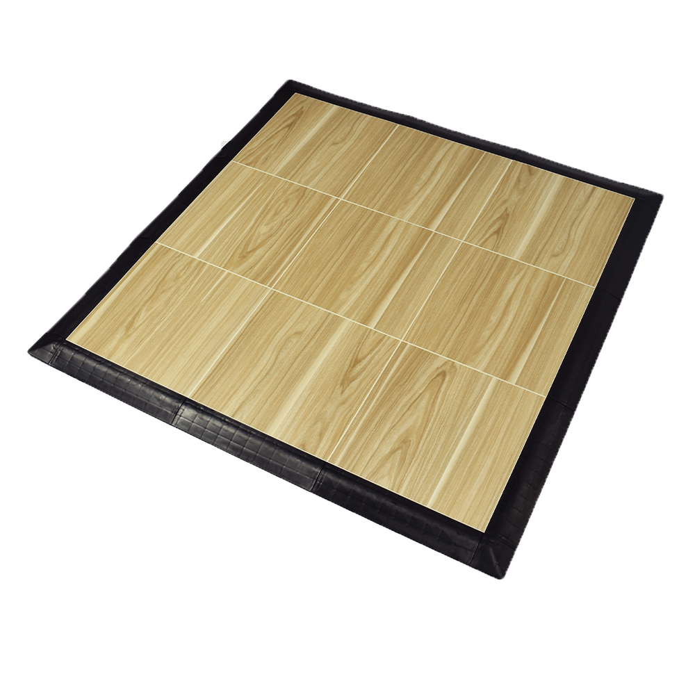 Vanilla Oak Tap Dance Floor Kit 5/8 Inch x 3x3 Ft. angled view