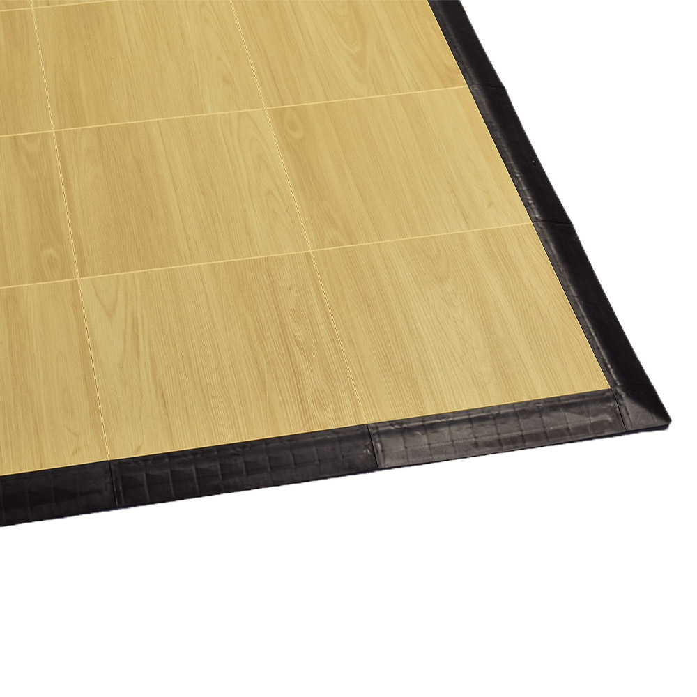Border and corner Golden Maple Tap Dance Floor Kit 5/8 Inch x 5x5 Ft.