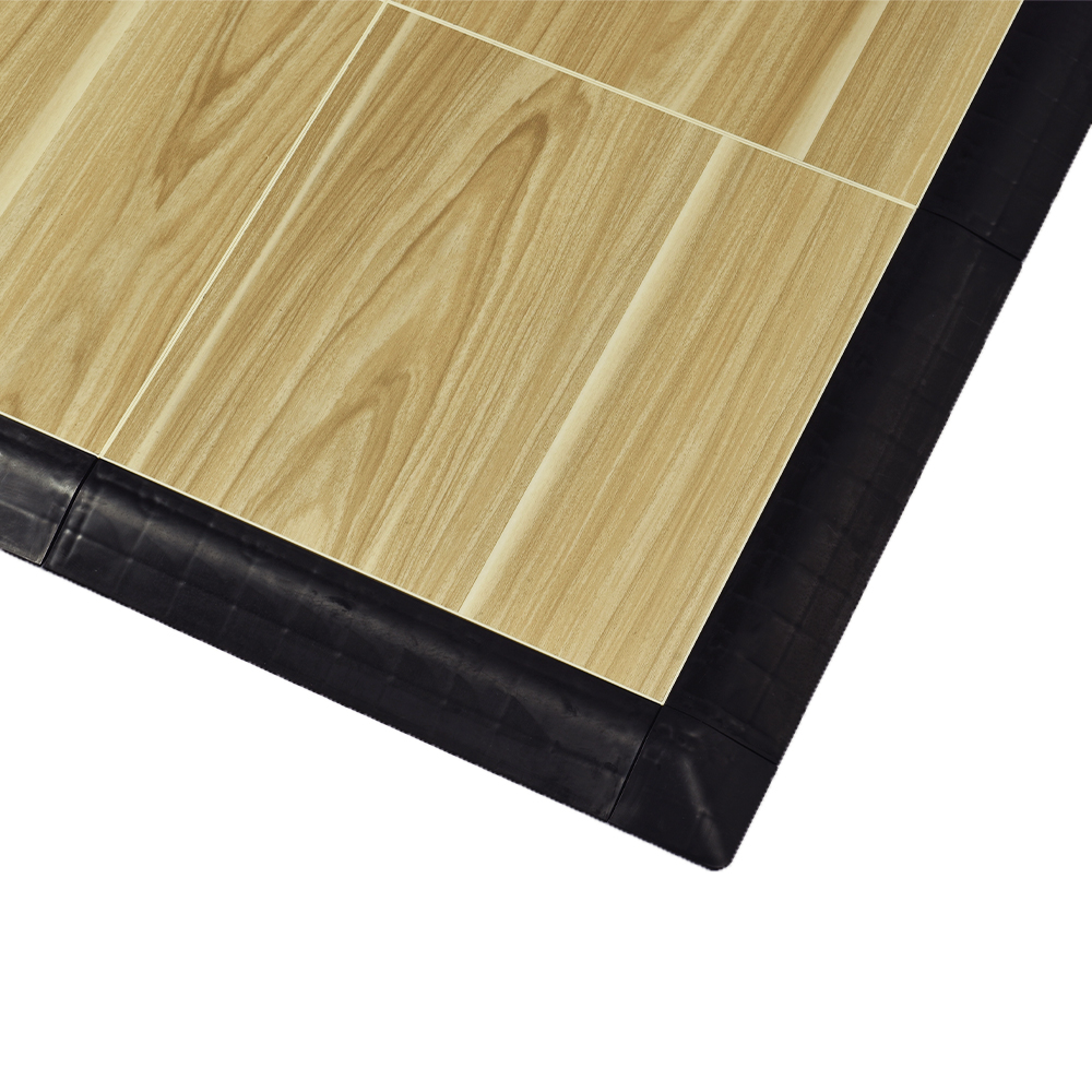 Corner of Vanilla Oak Tap Dance Floor Kit 