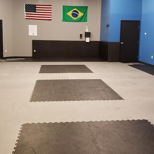 Grappling puzzle Mats black and Gray for Brazilian Martial Arts Studio