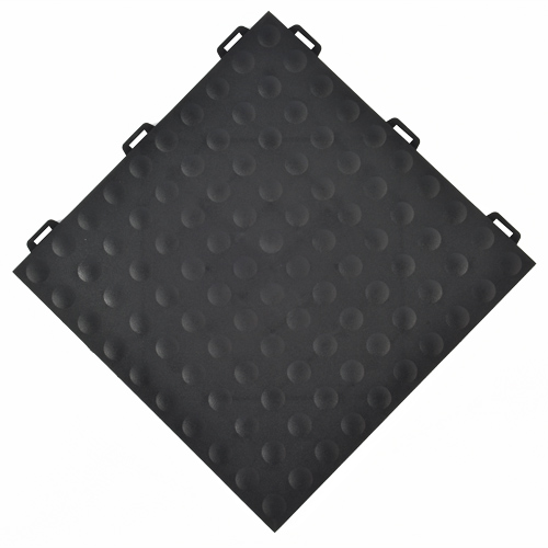 Anti Fatigue Flooring StayLock Bump Top Black full angle.