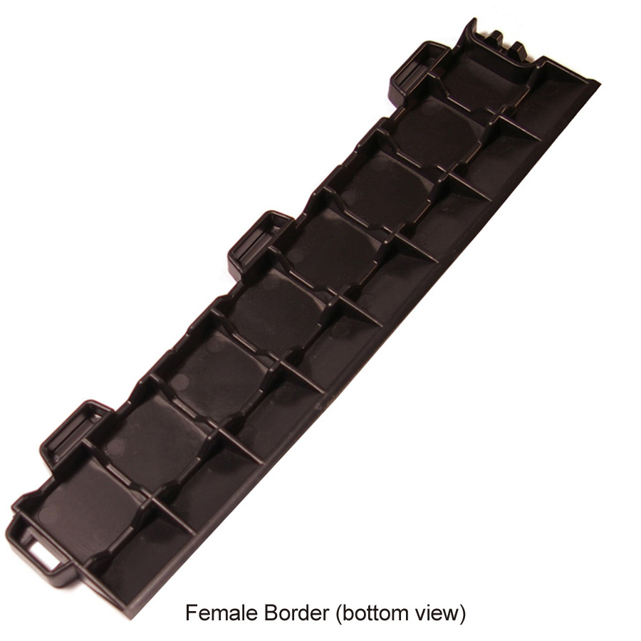 StayLock Border Black female border bottom.