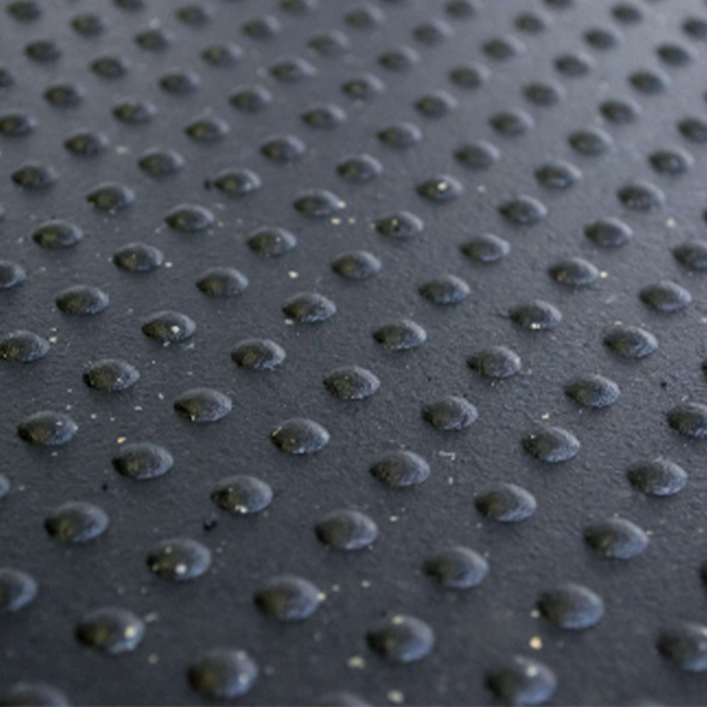 Bottom of tile for Gaga Ball Pit Rubber Flooring Kit 23.8 x 23.8 Ft. bottom close up