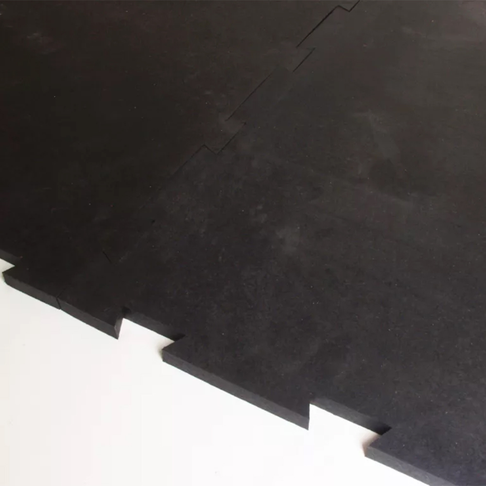 Rubber Mat Classic Interlocking Mat 3/4 Inch x 4x6 Ft. Custom Per SF laying flat interlocked together