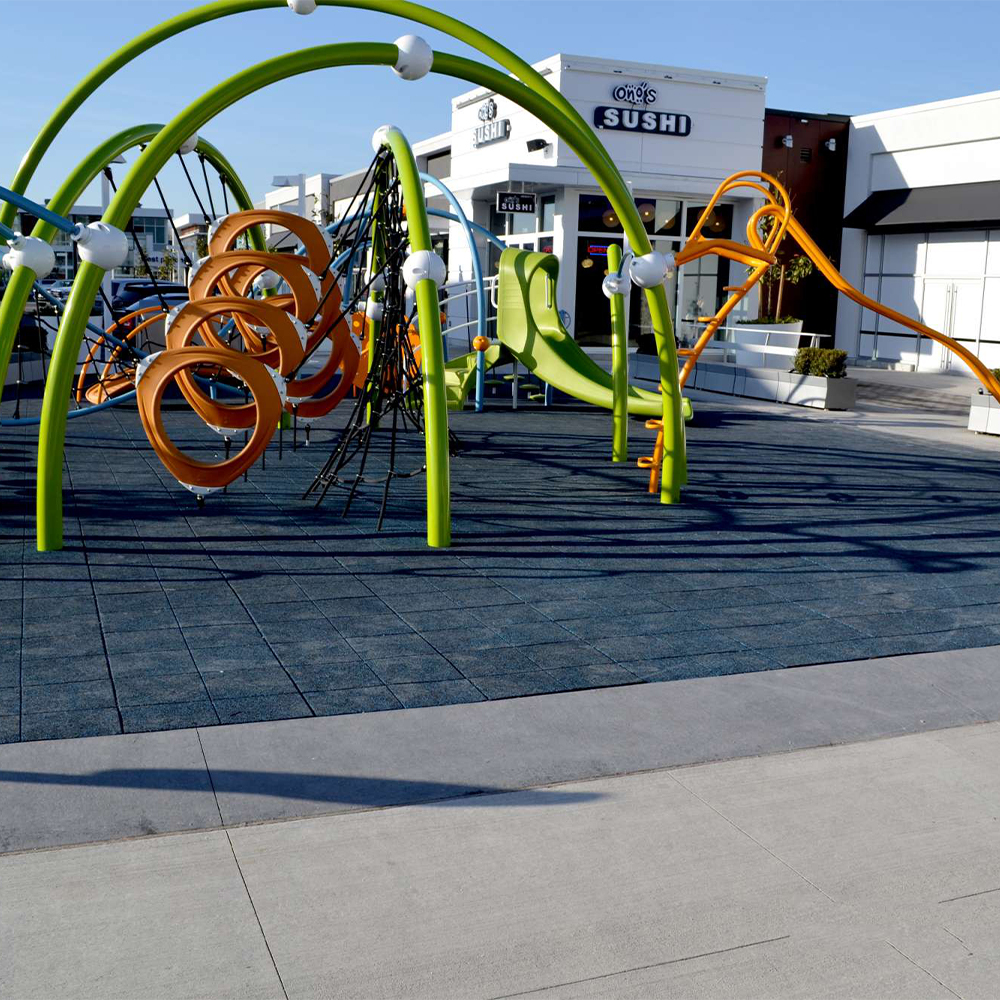 StrongPlay Playground Edge Ramp 1.75 Inch x 10x40 Inches ramps on edge of install