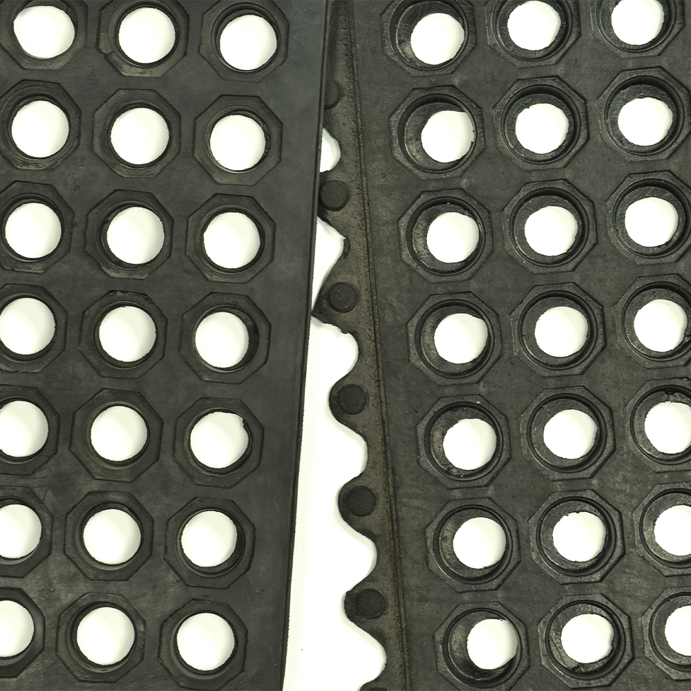 perforated rubber ring drainage mat for horse stable