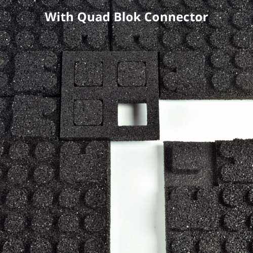 Quad Blok Connector for 1 inch Tiles 4.5x4.5 inch Back Joined