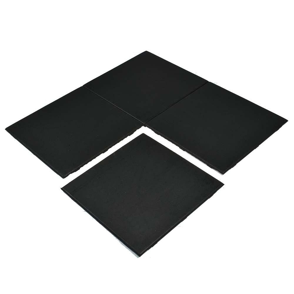 UltraTile Rubber Weight Floor Black 1 Inch x 2x2 Ft. Mats