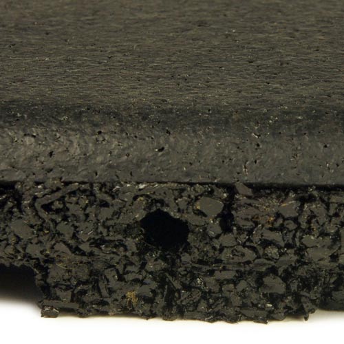 Colored Recycled Rubber Interlocking Gym Tile
