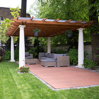 Backyard Pergola Flooring