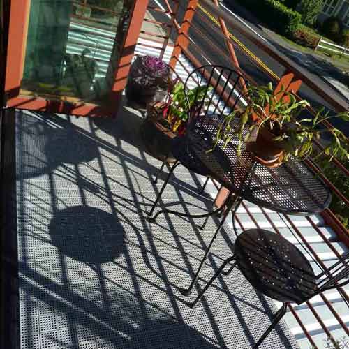 outdoor floor install over old wood decking