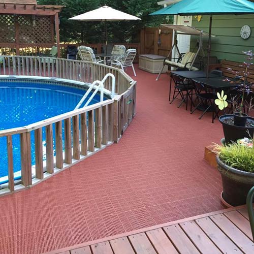 Interlocking Pool Deck Tiles