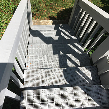 perforated deck stair tiles