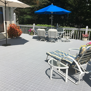 plastic decking tiles that do not get hot