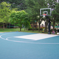 make a driveway basketball court ideas thumbnail