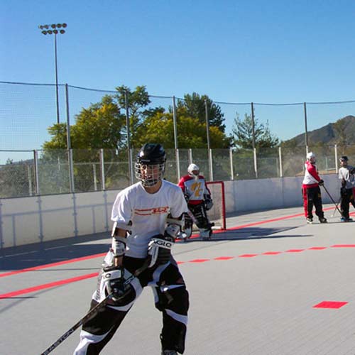 Outdoor Sports Court Flooring Tile XT3 Hockey with skater 