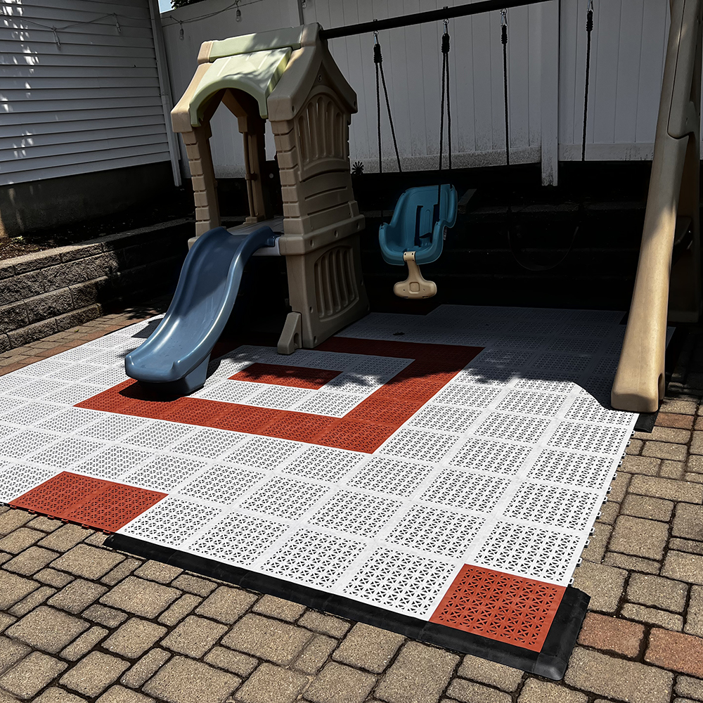 StayLock Outdoor Patio Tiles for Play Area