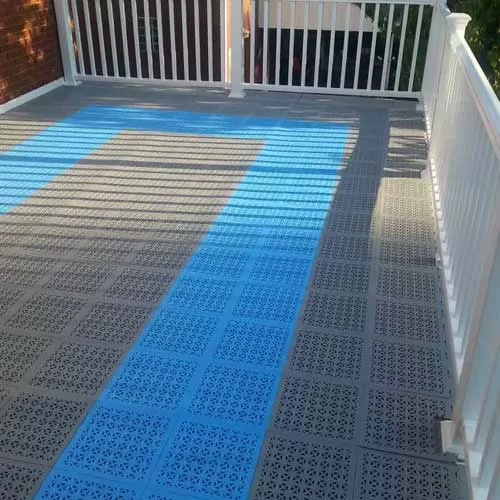 StayLock Perforated Colors blue gray deck tiles