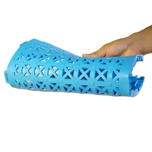 StayLock Perforated Colors flexible tile blue.