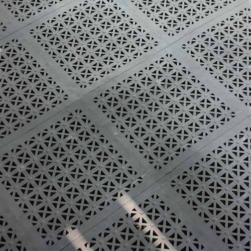 Outdoor PVC Interlocking Tiles over Dirt