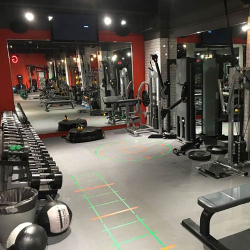 rubber gym flooring that looks like stone