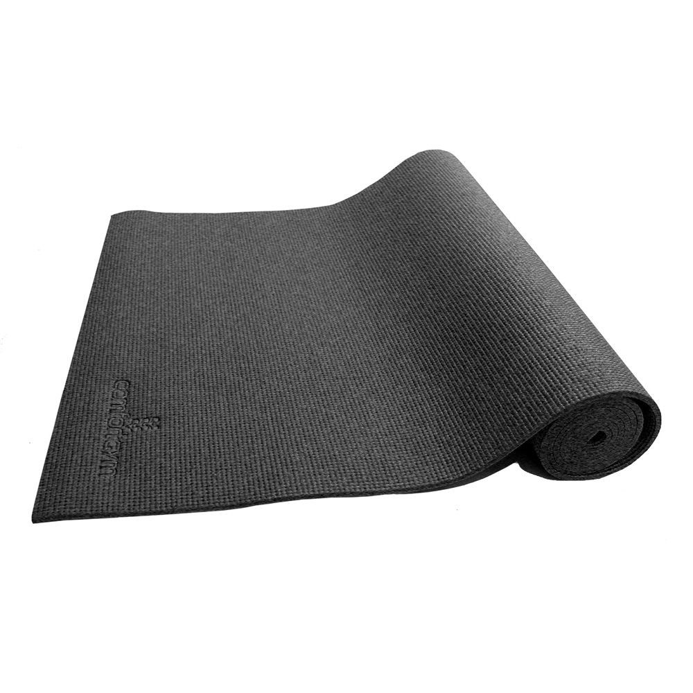 PaviGym ComfortGym Mat in Black rolled out