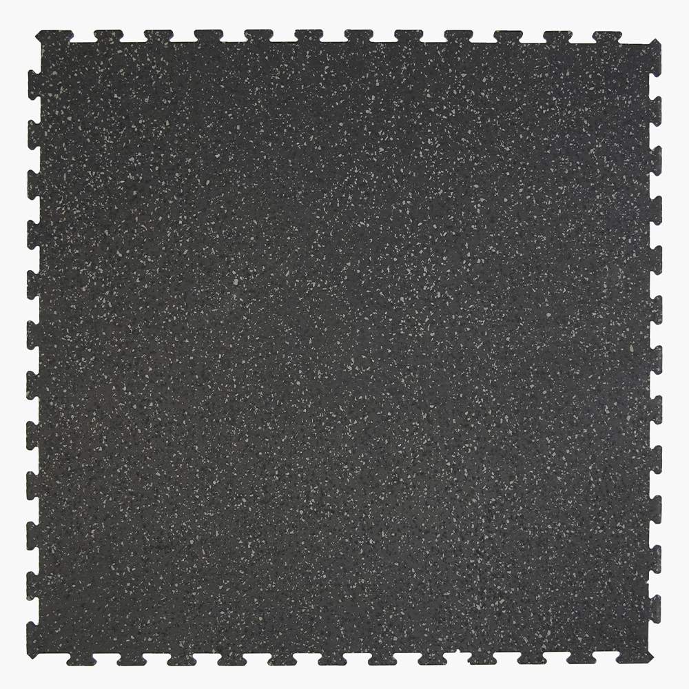 PaviGym Extreme SS Gym Rubber Floor Tiles 22 mm x 39.37x39.37 Inches full tile in super black