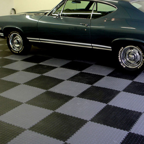 interlocking coin top garage flooring tiles