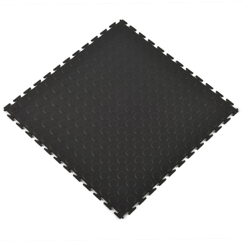 Coin Top Home Floor Tile Black or Dark Gray