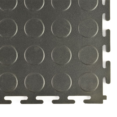 Coin Top Home Floor Tile Black or Dark Gray 8 tiles corner