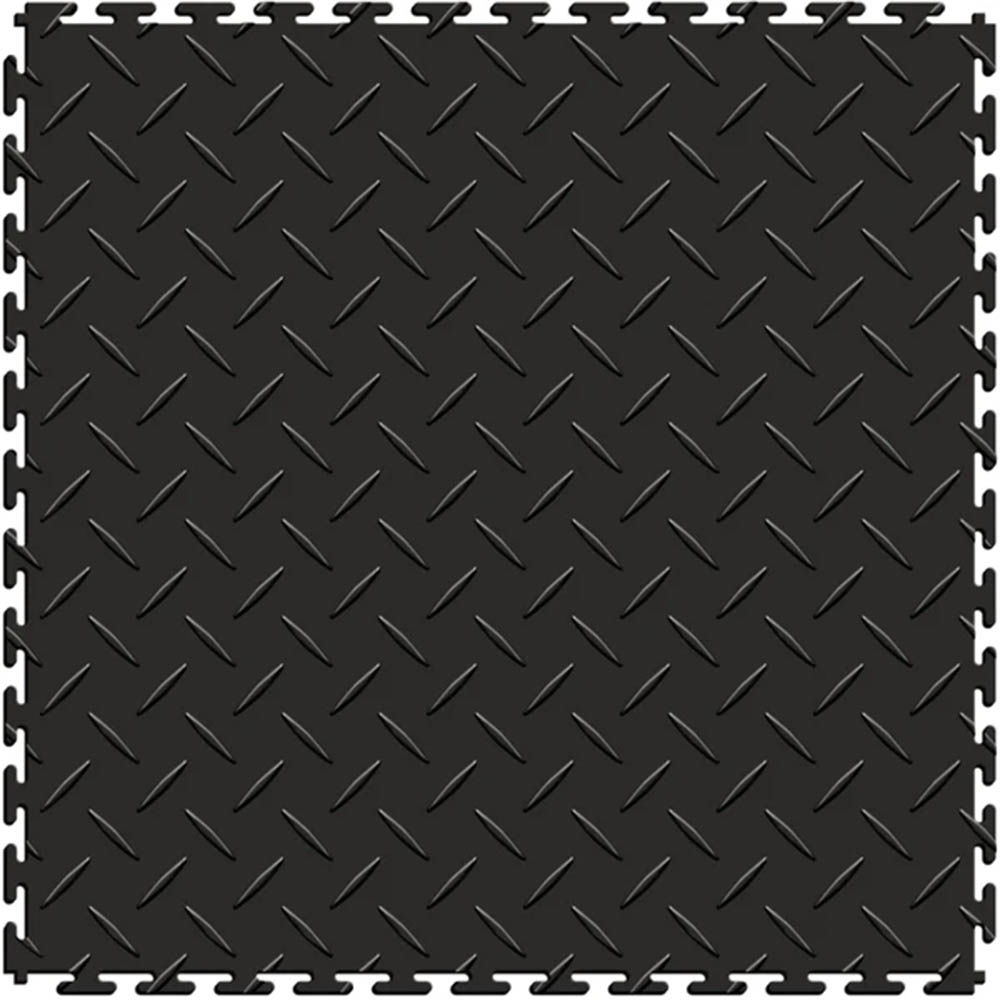 black diamond plate floor tile