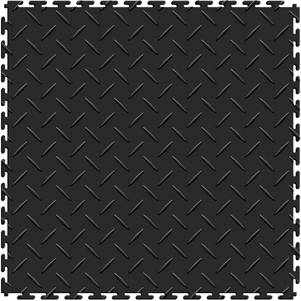 black diamond plate floor tile