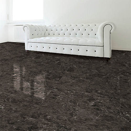 HomeStyle Stone New England Floor Tile in living room with white couch